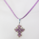 Small Cross - Trevina-Mauve Suedine - 2